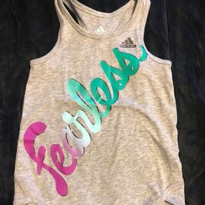 Girls 3T adidas “fearless” tank.